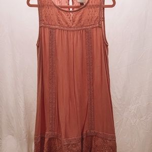 Mauve eyelet dress